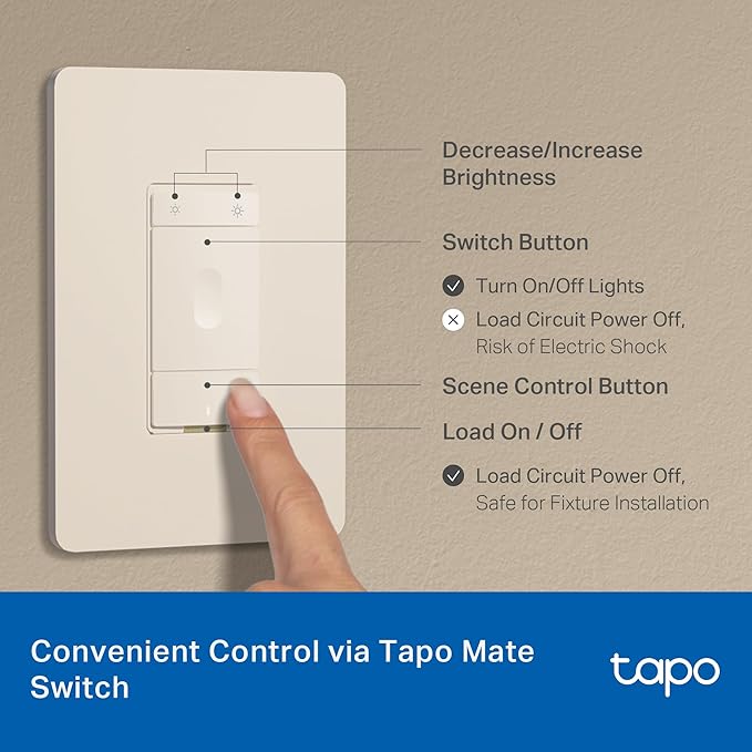Tapo Smart 6-Inch Recessed Downlight Kit (4-Pack) - 1100 lm, 16M Colors, Tunable White 2700K-6500K, Ultra-Dim 1%, Matter-Compatible, Wi-Fi & Bluetooth Mesh - L730-6 KIT