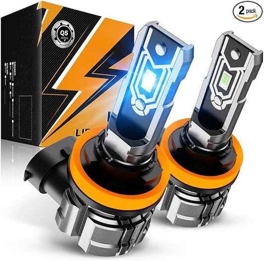 Auxbeam H 11 Fog Lights, 8000K Ice Blue Light