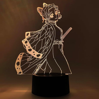 Otaku Lamps Demon Slayer - Shinobu LED Anime Night Light, 16 Color RGB LED – Gift for Otaku