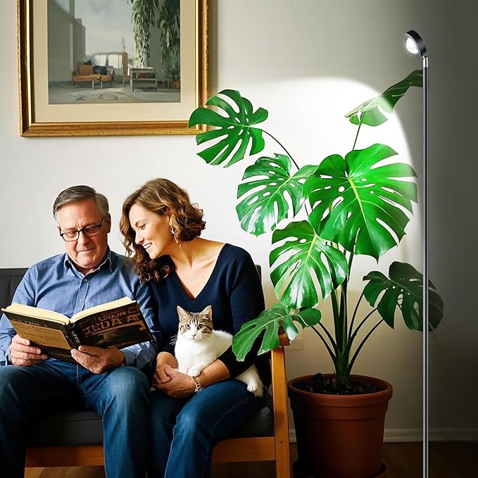 20W Full Spectrum Grow Light, High PPFD&CRI COB LED Floor Plant Lamp with 6/8/12H Timer, Daylight 3000LM Adjustable Height (28"-83") & Angle, Grow Lights for Indoor Plants, Succulents & Flowers