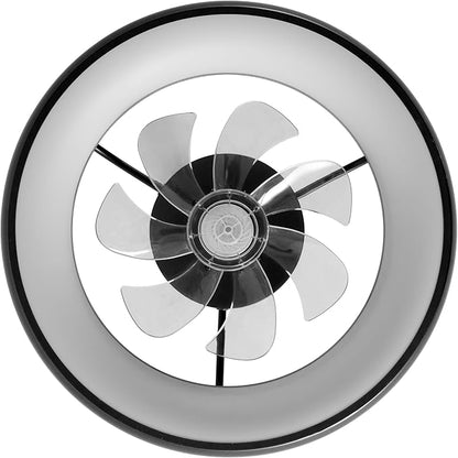 Oval AIR Loren 20" Small Smart Ceiling Fan with Light, Semi Flush Mount, Quiet 6-Speed Reversible Motor, Dimmable LED, Adjustable CCT, App & Remote Control, Modern, Black AIR8002B