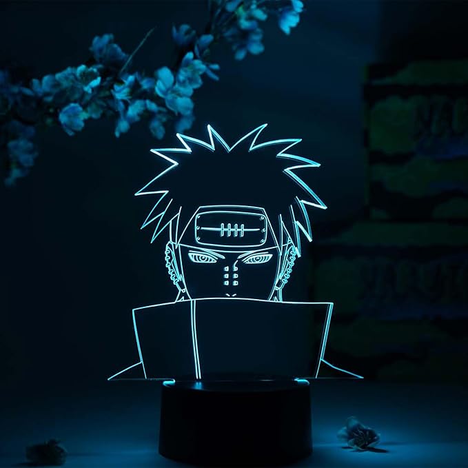 Otaku Lamps Pain Naruto – Anime Night Light, 16 Color RGB LED – Gift for Otaku