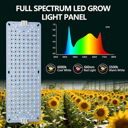 Grow Lights for Indoor Plants Full Spectrum,High PPFD 1536LEDs Plant Lights with 4/8/12/16/20H Timer, Flexible Series & Parallel Connection for Indoor Growing(8 Pack)