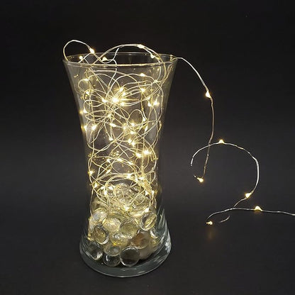LumaBase Battery Operated LED Fairy String Lights, Soft White - Set of 3