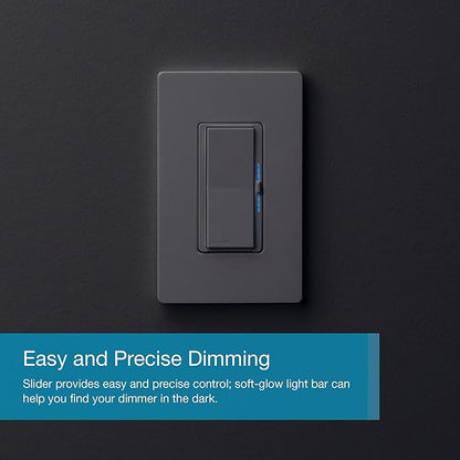 Lutron Diva Smart Dimmer Switch with Wallplate and Pico Smart Remote for Caseta Smart Lighting, Works w/ Alexa, Apple Homekit, Google Home (Hub Required), No Neutral Required, White