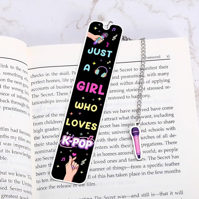 Kpop Graduation Bookmark - K-Pop Gift Bookmark for Kpop Music Lover, Kpop Merch, Korean Drama Book Maker Gift for K-Pop Lover, Korean Drama Gifts for Women Friends, K Pop Gifts for Teen Girl Women