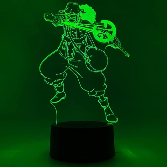 Otaku Lamps Usopp One Piece – Anime Lamp Figure Night Light, 16 Color RGB LED – 3D Anime Room Décor Gift for Otaku