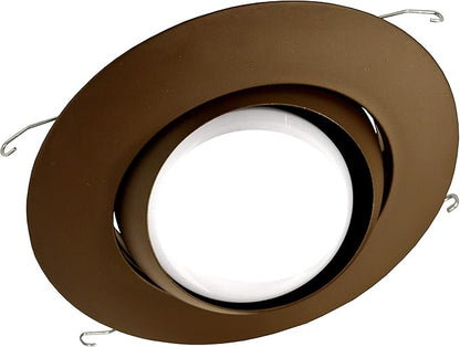 NICOR Lighting 6 inch Oil-Rubbed Bronze Recessed Eyeball Trim Designed for 6 inch Housings (17506OB)