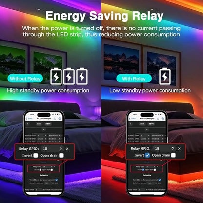 GLEDOPTO Elite Ethernet ESP32 WLED LED Strip Controller Digital RGB IC PWM CCT Monochrome Dual Outputs Built in Fuse Relay I2S PDM Mic for Addressable WS2811 WS2812 WS2815 SK6812 Analog Strip Light