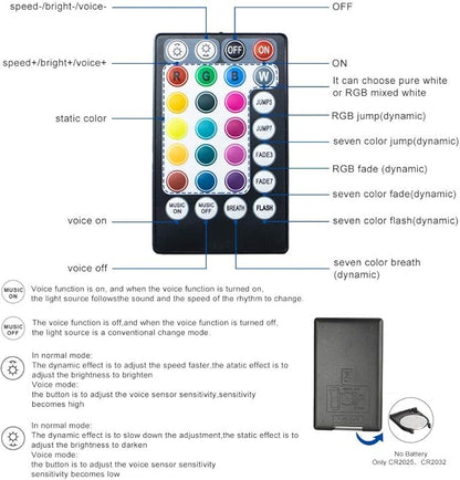 AMKI RGBW 16W Sound Mode Light Source Engine Driver Remote/APP Control Starlight Box Motor for Fiber Optic Star Ceiling Light Kit