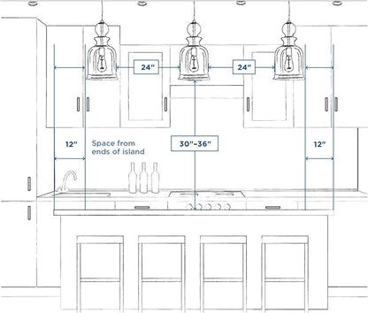 Progress Lighting P5078-20 1-Light Stem-Hung Mini-Pendant with White Etched Glass, Antique Bronze