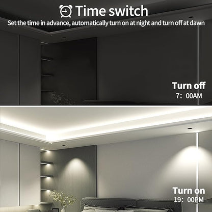 COB LED Strip Lights 6000K 65.6ft DC 24V Dimmable White Flexible LED Tape Light for Bedroom, with Remote and app Control LED Tape Lights CRI90+,forLiving Room, Shelf, Cabinet Home Decoration