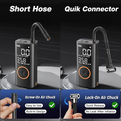 OlarHike Tire Inflator Portable Air Compressor,Electric Pump with LED Light & Digital Pressure Gauge