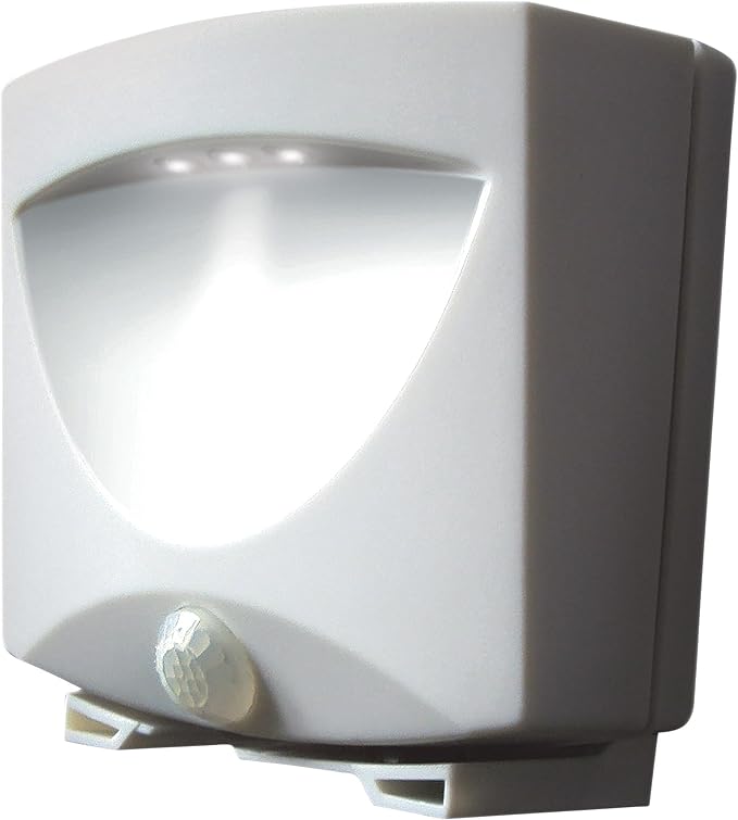 Maxsa 41041 Motion Activated Weatherproof Indoor / Outdoor Wireless LED Night Lights, (10-Pack) White