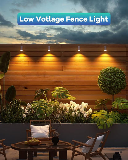 Low Voltage Down Light Spot Light Tree Light, Replaceable 5W MR16 LED Bulb, 12V Outdoor Uplighting Spotlight for House Wall Fence Garden Yard Patio 2-Pack
