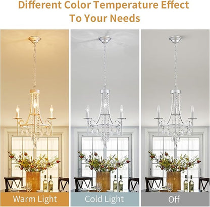 Small Crystal Chandelier, Mini Chrome Chandelier Light Fixture Wagon Wheel Crystal Hanging Pendant Light, 3-Light Modern Chandelier for Bedroom Hallway Bar Kitchen Dinning Living Room Foyer Bathroom
