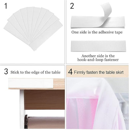 Gender Reveal Table Skirt Pink Blue Tulle Tutu Table Skirts 9 Ft for Gender Reveal Boy or Girls Birthday Party Baby Shower Cake Dessert Decorations