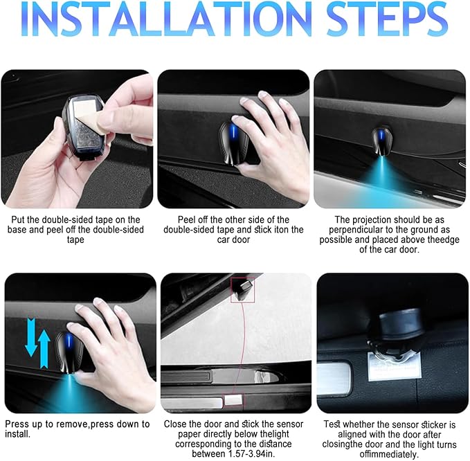 2PCS Car Door Lights Logo Projector Rechargeable Universal,Rechargeable Wireless Car Door Projector Lamp,HD Vehicle Welcome Lights,Shadow Ghost Lamp (Logo-Nii-ss-an)