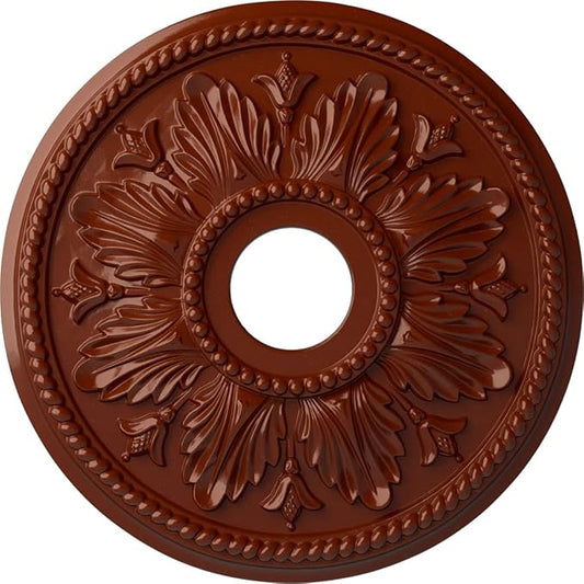 Ekena Millwork CM18ED1FIF Edinburgh Ceiling Medallion, FireBrick