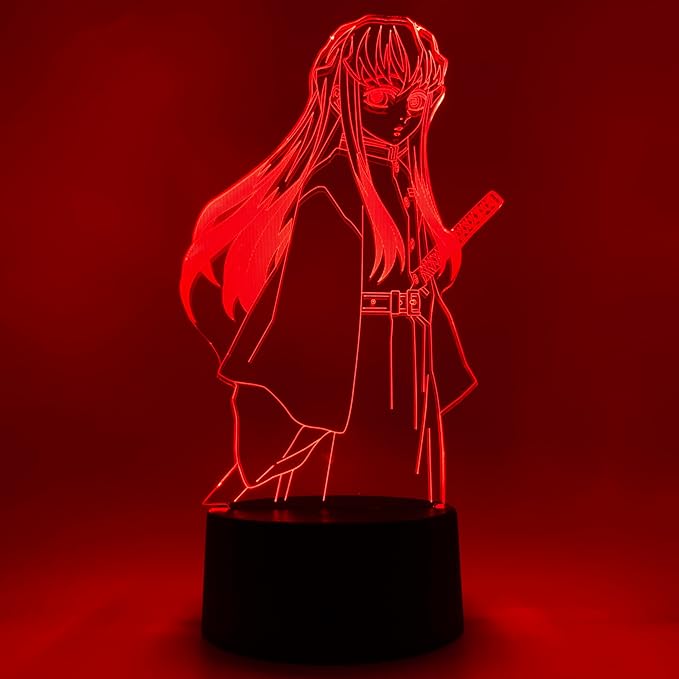 Otaku Lamps Demon Slayer - Muichiro Anime Night Light, 16 Color RGB LED – Gift for Otaku