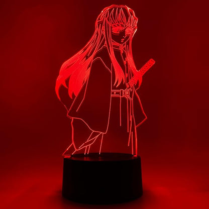 Otaku Lamps Demon Slayer - Muichiro Anime Night Light, 16 Color RGB LED – Gift for Otaku