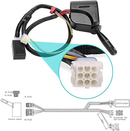 10L0L Deluxe Golf Cart Light Kit for Club Car Precedent 2004-2019, 12V Street Legal Light Kit with Headlight Taillight Turn Signals Switch Horn Brake Pad Hazard Lighting Function