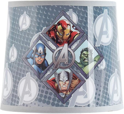 Avengers Stick Table Kids Lamp with Pull Chain, Themed Printed Decorative Shade,Metal