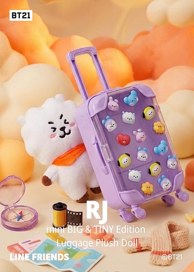Line Friends Official BT21 mini Big & Tiny Edition Luggage - RJ