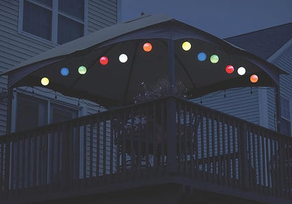 Xodus Innovations WP410 Battery Powered Summer Patio 5" Globe Light with Automatic On and Off, Blue