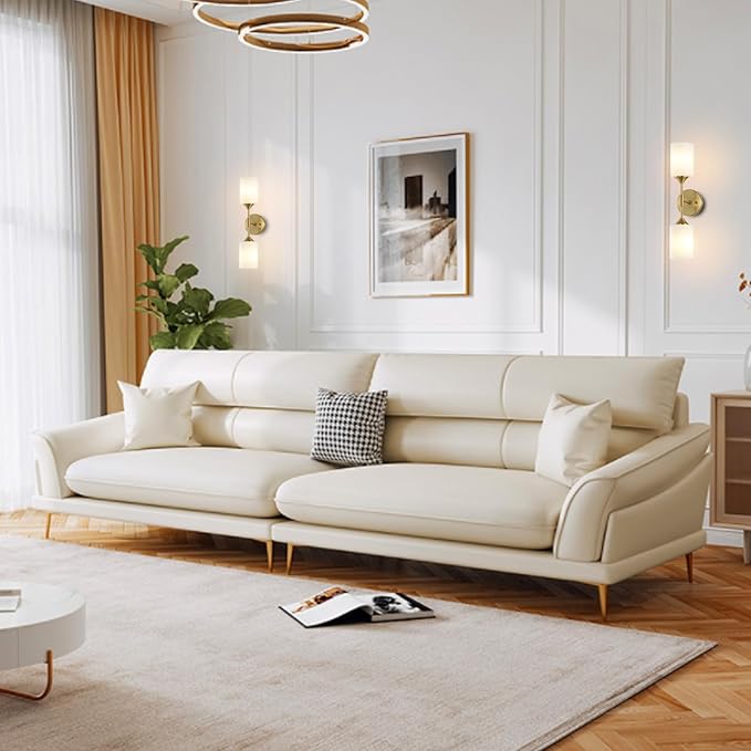 BYOLIIMA 2-Lights Gold Wall Sconce with White Cylinder Glass Shades Modern Mid Century Bathroom Vanity Wall Light Fixtures Industrial Brushed Brass Wall Lamp for Bedroom Mirror Living Room Restaurant