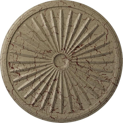 Ekena Millwork CM33LEGDC Leandros Ceiling Medallion, Gobi Desert Crackle, 33-1/8" x 3-1/2" x 1-3/8"