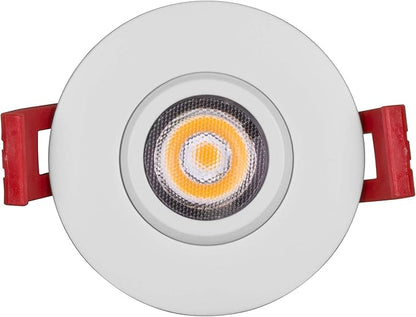 NICOR Lighting 2 inch LED Gimbal Recessed Downlight in White, 5000K (DGD211205KRDWH)