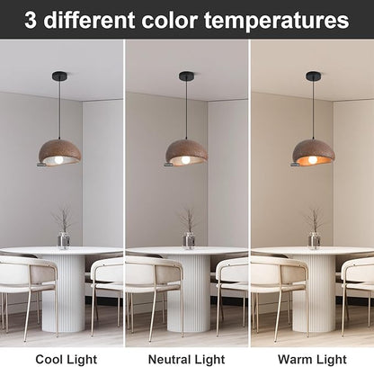 11.8in Wabi Sabi Pendant Light, Kitchen Island Lighting Fixture Ceiling Mount Japanese Lamp Japandi Chandelier for Dining Living Room Hallway Bedroom Restaurant Hanging Lamp, Brown 1 Pack