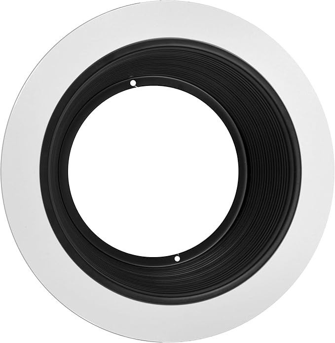 NICOR Lighting 6 inch Single Piece Baffle Trim, White (17503)