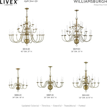 Livex Lighting 5005-01 Williamsburgh Chandelier
