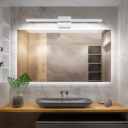VOLISUN Modern Bathroom Vanity Light 31.5 inch, 18W Dimmable 5CCT Led Bathroom Light Fixture Over Mirror, Chrome Bar Wall Lights for Bathrooms Mirror Cabinets Bedroom-ETL Certificated