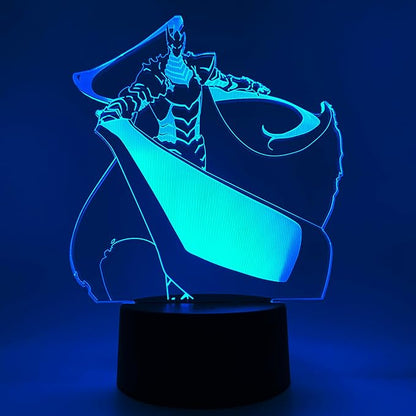 Otaku Lamps Shadow Igris Solo Leveling – Anime Lamp Figure Night Light, 16 Color RGB LED – 3D Anime Room Décor Gift for Otaku
