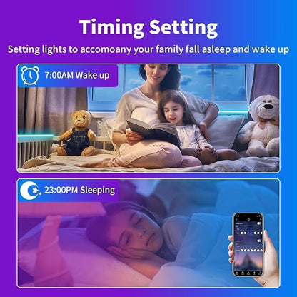 iNextStation RGB Neon LED Strip Lights, 16.4FT 12V Flexible Rope Lights Color Changing Multiple Modes Control with APP & Remote,IP65 Waterproof Neon Lights for Bedroom Decor