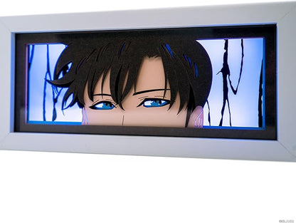 Sung Jinwoo Otaku Light Box – Solo Leveling – Anime Lamp Figure Night Light, 16 Color RGB LED – 3D Anime Room Décor Gift for Otaku