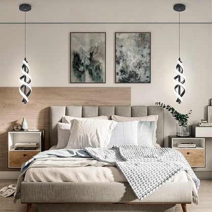 3 Packs Black Pendant Light,4000K Kitchen Modern LED Pendant Lights,Adjustable Pendant Lighting Over Island Hanging Pendant Light Fixtures for Kitchen Dining Room Hallway(Black, 3 Packs)