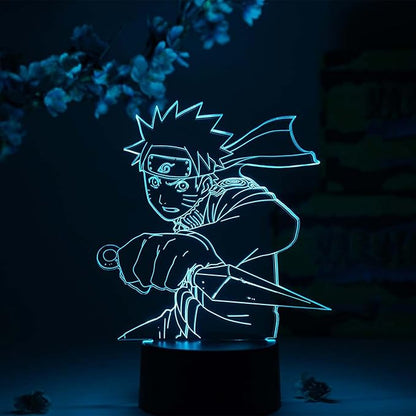 Otaku Lamps Naruto Uzumaki Kunai Naruto – Anime Night Light, 16 Color RGB LED – Gift for Otaku