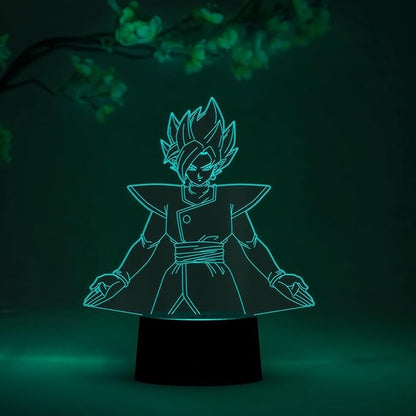 Otaku Lamps Fuzed Zamasu Dragon Ball Super – Anime Lamp Figure Night Light, 16 Color RGB LED – Remote, 3D Anime Room Décor Gift for Otaku