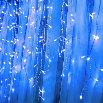 400FT Extra Long Blue String Lights, LED Waterproof Seasonal Fairy Lights with Remote & Timer, Dimmable Outdoor Indoor Decorative Lights for Roof, Garden, Wedding, Party, Holiday