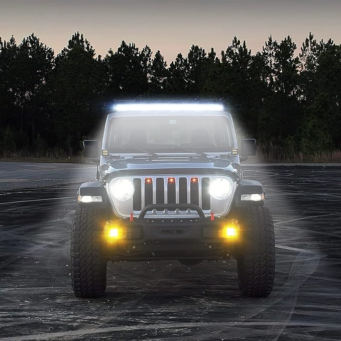 Nilight 50 Inch LED Light Bar Curved Triple Row Spot Flood Combo Work Lights 384 LED Chips High Power Driving Lighting Off Road Lights for Trucks SUV UTV ATV Truck 4x4 Boat