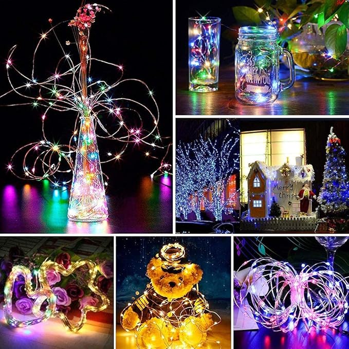 BTF-LIGHTING Chasing Dream Full Color Twinkle Decorative Light 3Pack 16.4ft Total 150LED Addressable WS2812B IC Fairy String DC5V for Kid's Bedroom, Christmas Tree, Party(No Adapter or Controller)