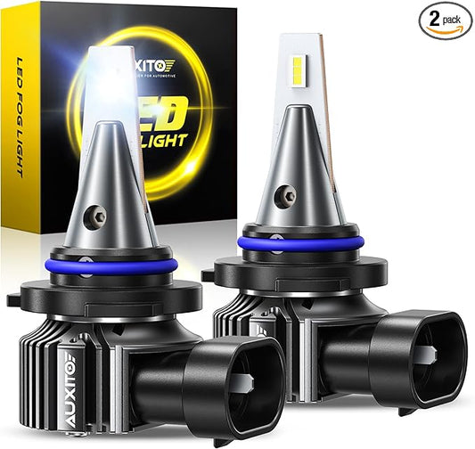 AUXITO 9006/hb4 LED Fog Light Bulbs 18000LM, 1000% Brighter 6500K 9006 Fog Lights, 1:1 OEM Replacement for Cars Trucks SUVs, 3-Minute Installation, IP68 Waterproof, Pack of 2