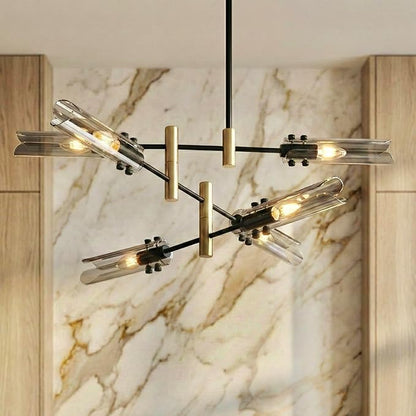 Modern Living room Dining room Sputnik Chandelier, Bedroom Hallway Light Fixtures, Pendant Lights Kitchen Island, Hanging Lights Ceiling Light Farmhouse Kitchen Decor Fixture Lamparas (Black & Gold-6)