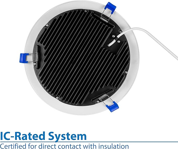 NICOR Lighting DLE821202KRDBK DLE Recessed Lighting Kit, 8, Black