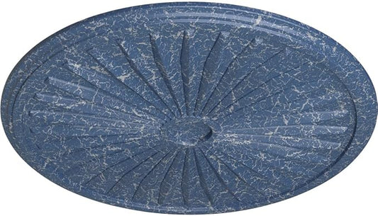 Ekena Millwork CM33LEAMC 33 1/8"OD X 3 1/2"ID X 1 3/8"P Leandros Ceiling Medallion Fits Canopies Up To 5", Americana Crackle