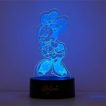 Idea Nuova Disney Minnie Mouse 3D Acrylic LED Illusion Lamp
